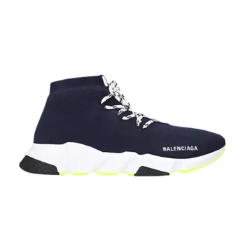 Кроссовки Balenciaga Speed Trainer Lace Mid 'Blue Marine', синий