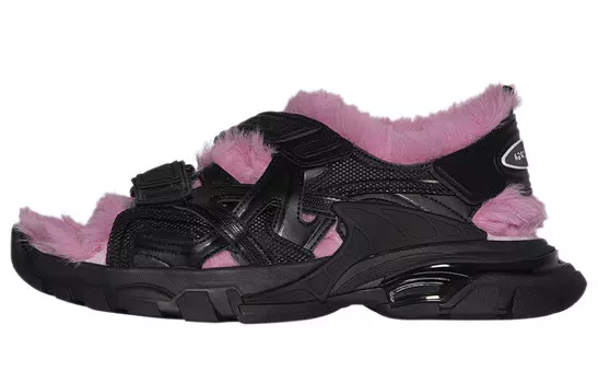 Кроссовки Balenciaga Track 1.0 Lifestyle женские, черный / розовый