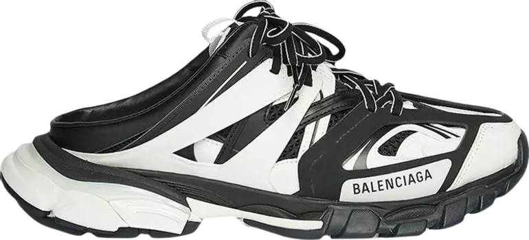 Кроссовки Balenciaga Track Mule White Black, белый