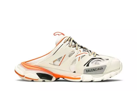 Кроссовки Balenciaga Track Mule 'White Orange', белый