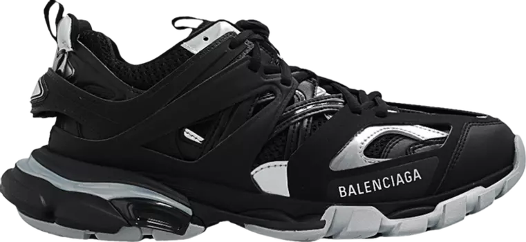 Кроссовки Balenciaga Track Sneaker Black Silver, черный