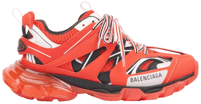 Кроссовки Balenciaga Track Sneaker 'Clear Sole - Red', красный