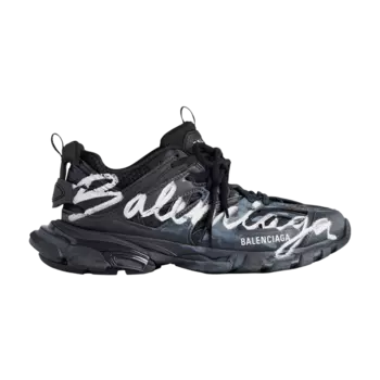 Кроссовки Balenciaga Track Sneaker 'Signature - Black White', черный