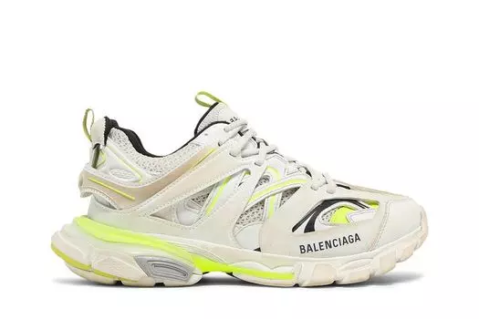 Кроссовки Balenciaga Track Sneaker 'White Fluo Yellow', белый