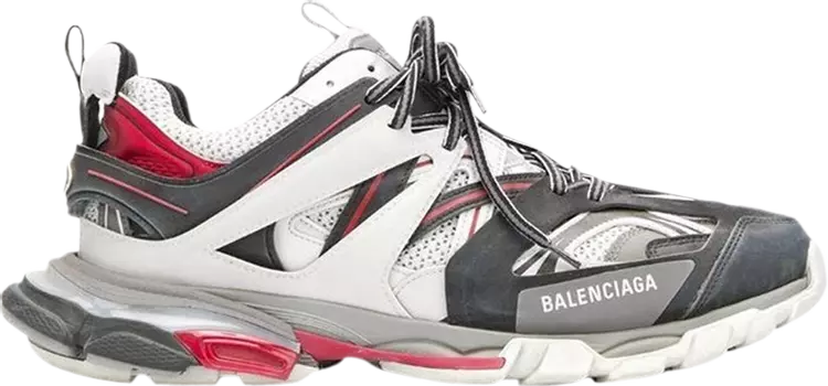 Кроссовки Balenciaga Track Trainer White Grey Red, белый