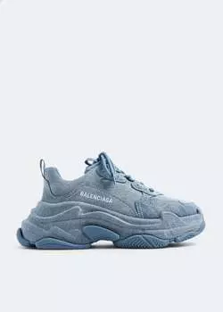 Кроссовки Balenciaga Triple S Denim, синий