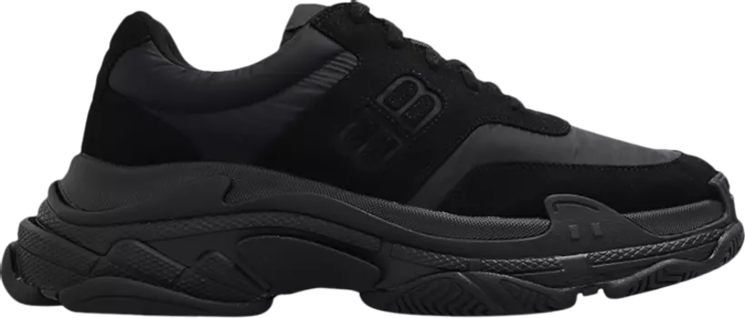 Кроссовки Balenciaga Triple S Nylon Sneaker 'Black', черный