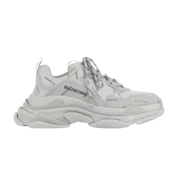 Кроссовки Balenciaga Triple S Sneaker 'Allover Logo - Grey' 2020, серый