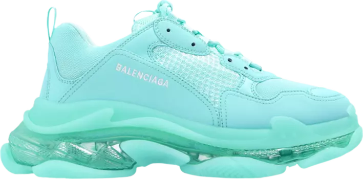 Кроссовки Balenciaga Triple S Sneaker Clear Sole - Mint, зеленый