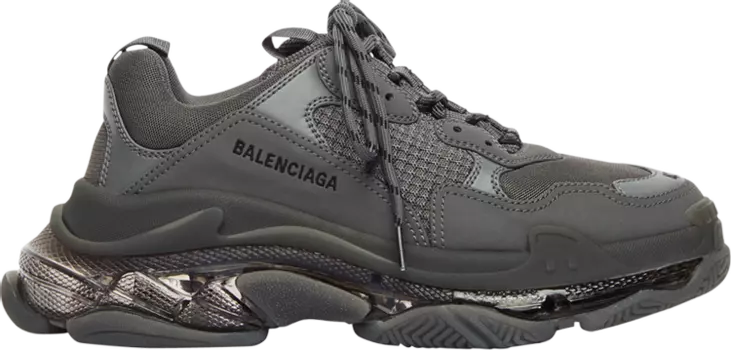 Кроссовки Balenciaga Triple S Sneaker Clear Sole - Dark Grey, серый