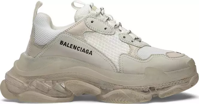 Кроссовки Balenciaga Triple S Sneaker Clear Sole, белый