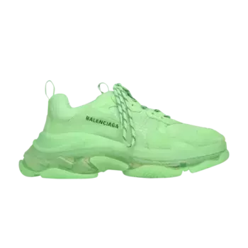 Кроссовки Balenciaga Triple S Sneaker Clear Sole - Neon Green, зеленый