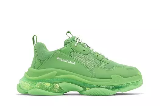 Кроссовки Balenciaga Triple S Sneaker Clear Sole - Green, зеленый