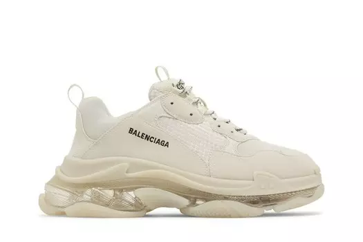Кроссовки Balenciaga Triple S Sneaker Clear Sole - Beige, кремовый