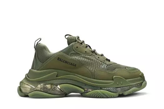 Кроссовки Balenciaga Triple S Sneaker 'Clear Sole - Green', зеленый