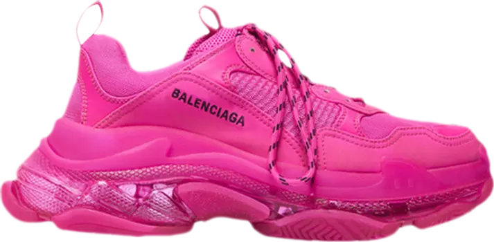 Кроссовки Balenciaga Triple S Sneaker Clear Sole - Pink, розовый