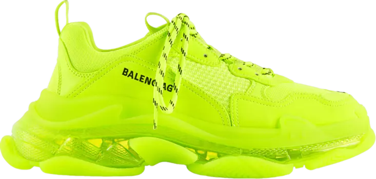 Кроссовки Balenciaga Triple S Sneaker Fluo Yellow, желтый