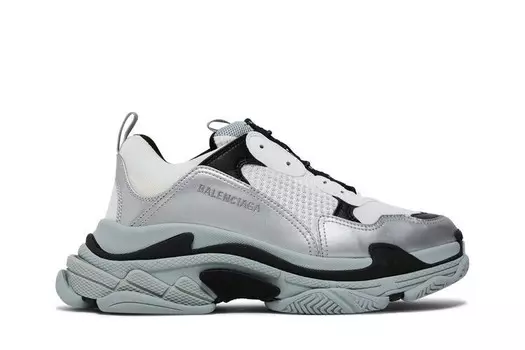 Кроссовки Balenciaga Triple S Sneaker Grey Silver, серебряный