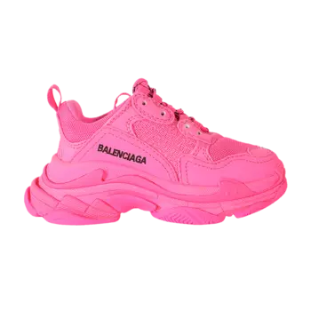 Кроссовки Balenciaga Triple S Sneaker Kids, цвет Fluo Pink
