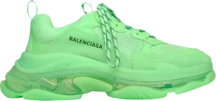 Кроссовки Balenciaga Triple S Sneaker Neon Green, зеленый