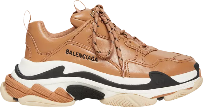 Кроссовки Balenciaga Triple S Sneaker Nude, коричневый