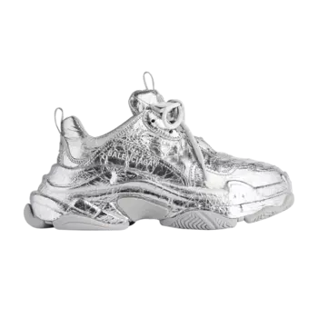 Кроссовки Balenciaga Triple S Sneaker, серебряный