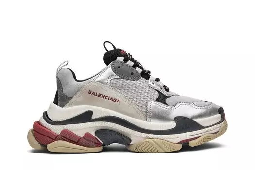 Кроссовки Balenciaga Triple S Sneaker Silver2018, серебряный