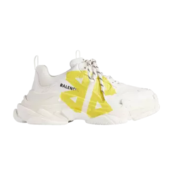 Кроссовки Balenciaga Triple S Sneaker 'Tape Type - White Yellow', белый
