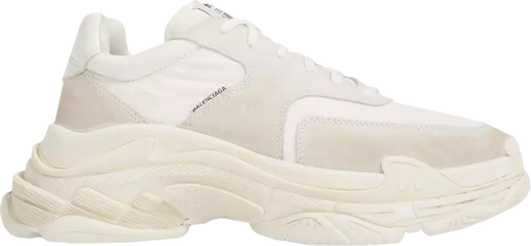 Кроссовки Balenciaga Triple S Sneaker White Ecru 2018, белый