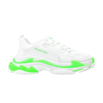 Кроссовки Balenciaga Triple S Sneaker 'White Fluo Green', белый