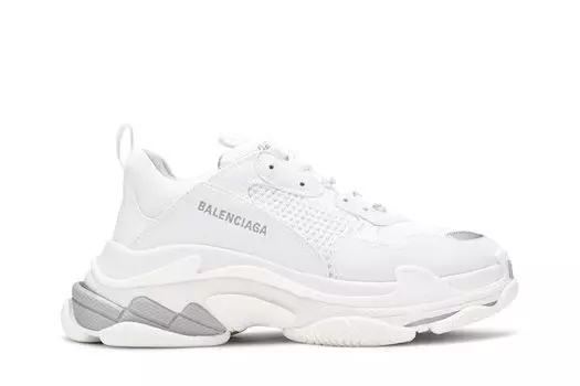 Кроссовки Balenciaga Triple S Sneaker 'White Metal Grey', белый