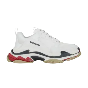Кроссовки Balenciaga Triple S Sneaker 'White Red', белый