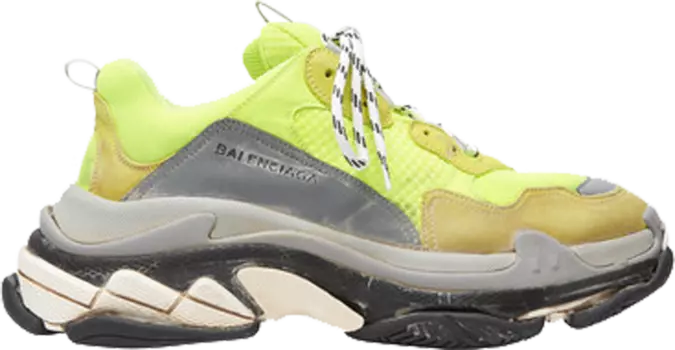 Кроссовки Balenciaga Triple S Sneaker Yellow 2018, желтый