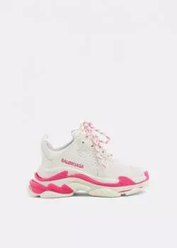 Кроссовки BALENCIAGA Triple S sneakers, белый
