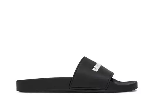Кроссовки Balenciaga Wmns Classic Logo Slide 'Black', черный