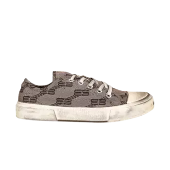 Кроссовки Balenciaga Wmns Paris Low 'BB Monogram - Dark Mink Grey', серый