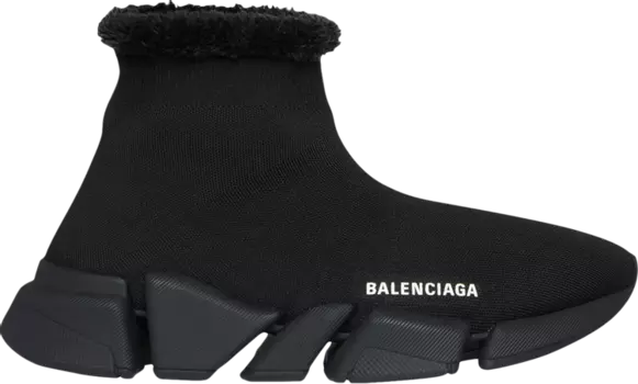 Кроссовки Balenciaga Wmns Recycled Speed 2.0 Sneaker Black, черный