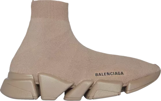 Кроссовки Balenciaga Wmns Recycled Speed 2.0 Sneaker Dark Beige, коричневый