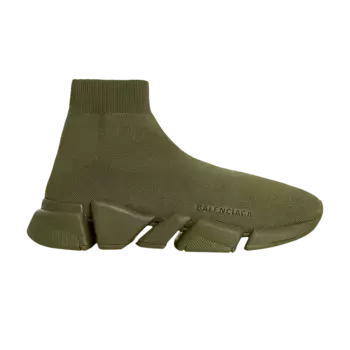 Кроссовки Balenciaga Wmns Speed 2.0 Sneaker Dark Khaki, зеленый