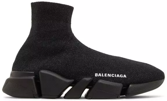 Кроссовки Balenciaga Wmns Speed 2.0 Sneaker 'Shiny Black', черный