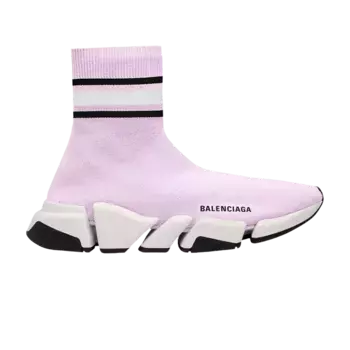 Кроссовки Balenciaga Wmns Speed 2.0 Trainer Stripped - Purple, фиолетовый