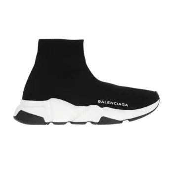 Кроссовки Balenciaga Wmns Speed Trainer Mid 'Black White Black', черный