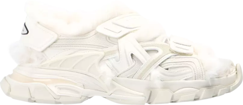 Кроссовки Balenciaga Wmns Track Sandal 'Beige Fur', белый
