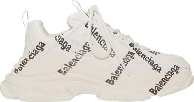 Кроссовки Balenciaga Wmns Triple S Logotype - White, белый