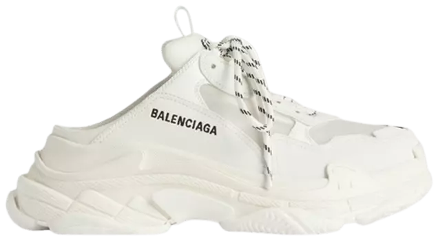 Кроссовки Balenciaga Wmns Triple S Mule 'White', белый