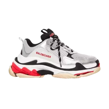 Кроссовки Balenciaga Wmns Triple S Red Silver White2019, красный