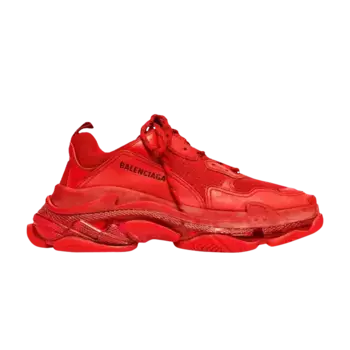 Кроссовки Balenciaga Wmns Triple S Sneaker Clear Sole - Red, красный
