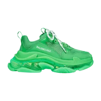 Кроссовки Balenciaga Wmns Triple S Sneaker Clear Sole - Green, зеленый