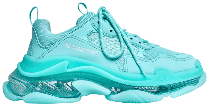Кроссовки Balenciaga Wmns Triple S Sneaker 'Clear Sole - Light Blue', синий