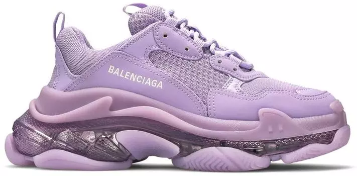 Кроссовки Balenciaga Wmns Triple S Sneaker 'Clear Sole - Light Lilac', фиолетовый